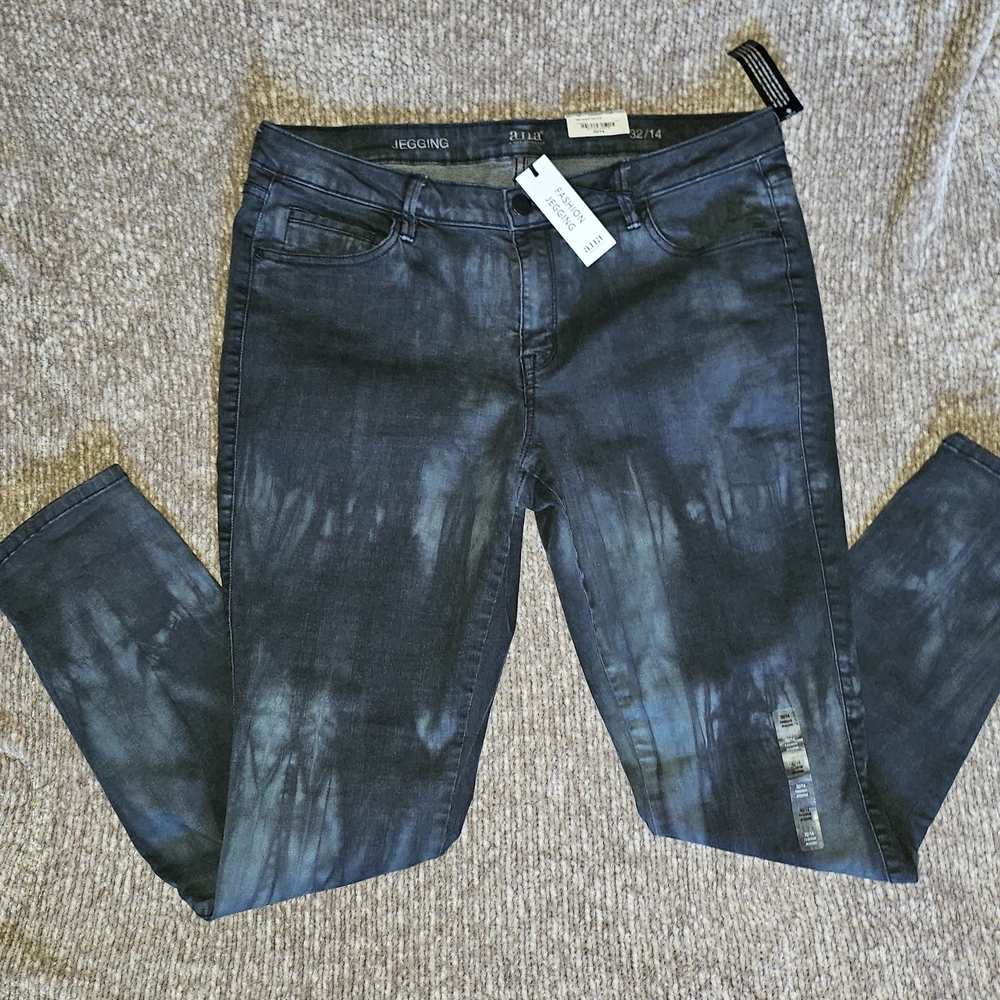 Women's Midnight Blue Tie Dye Jeggins